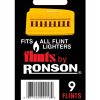 Đá Đỏ Ronson Vỉ 9 Viên | Mẫu Cũ (Đá Cứng)
