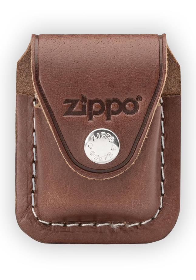 Bao Da Zippo Nâu Chính Hãng