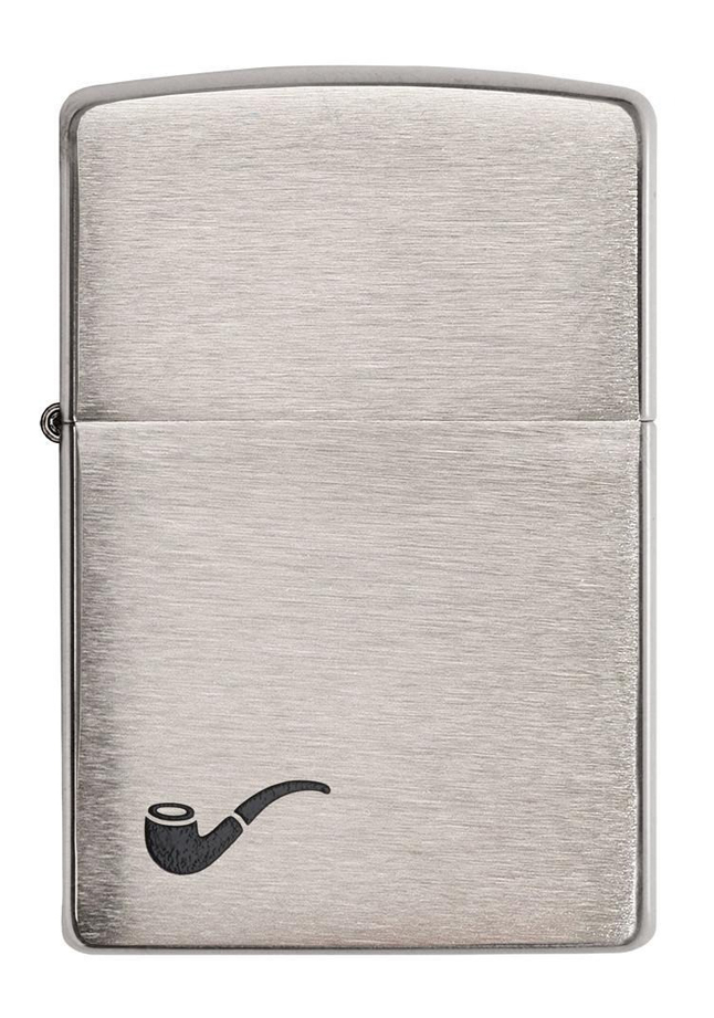 Zippo 200PL Pipe Brushed Chrome | Bạc Xước Chuyên Dụng Cho Người Hút Tẩu