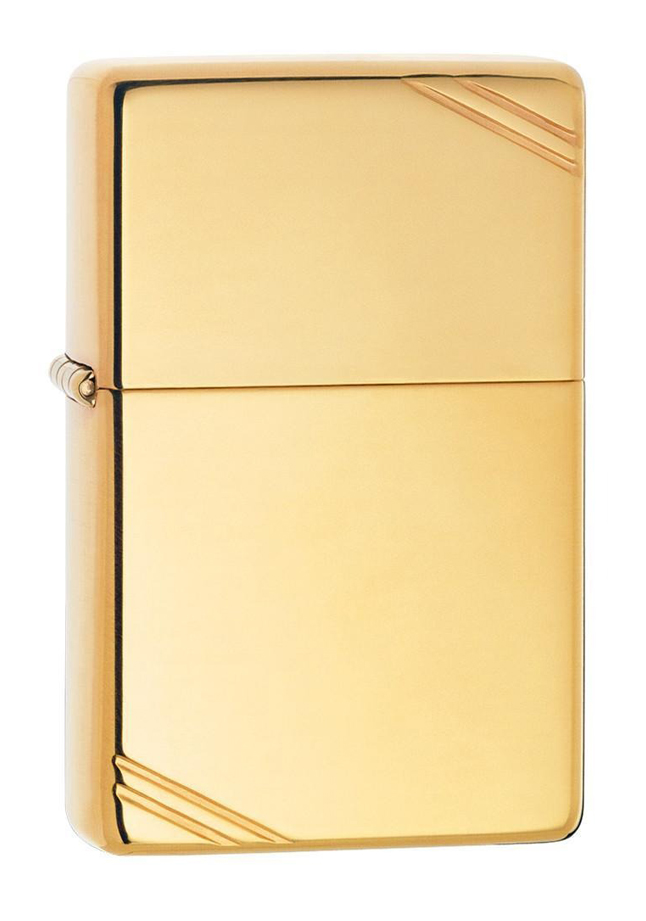 Zippo 270 High Polish Brass Vintage with Slashes | Đồng Bóng Cổ Điển Vát Góc